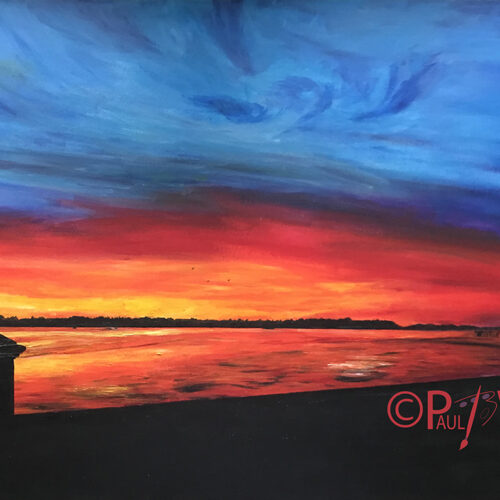 Poole Harbour at Dusk Original