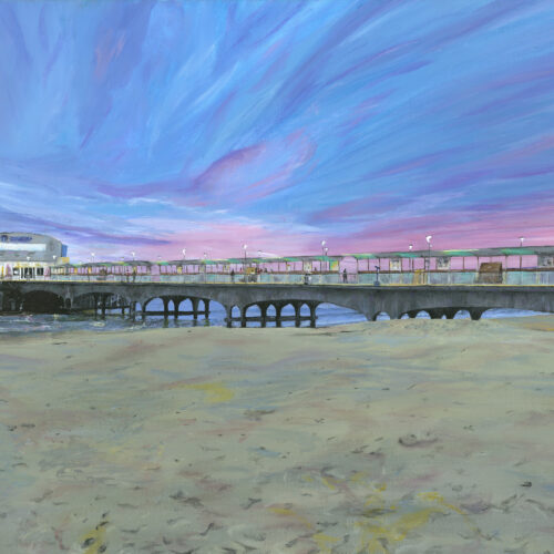 5medium Bournemouth Pier Sunset Coasters and Placemats