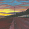 Bournemouth Beach Hut Sunset Original