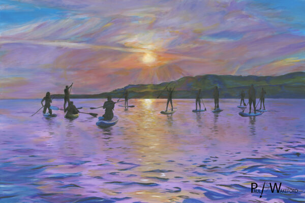 Paddleboarding at Kimmeridge Bay Original