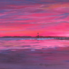 image07 Crimson Sunset Over Studland – Original Painting