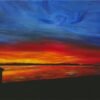 Poole_Harbour_at_Dusk_Original_Main_Image Poole Harbour at Dusk original acrylic painting by Paul B Wakeford