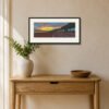 pbw-bournemouth-beach-hut-sunset-print-framed-room Bournemouth Beach Hut Sunset – Fine-Art Giclée Print