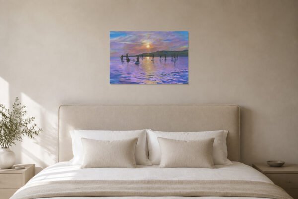 pbw-paddleboarding-at-kimmeridge-bay-original-room Paddleboarding at Kimmeridge Bay – Original Painting
