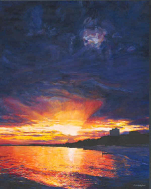 pbw-sunset-over-bournemouth-bay-main Sunset over Bournemouth Bay – Fine-Art Giclée Print