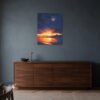 pbw-sunset-over-bournemouth-bay-original-room Sunset over Bournemouth Bay – Original Painting